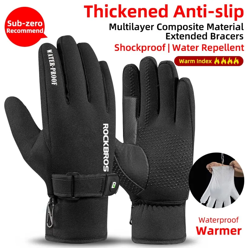 ROCKBROS Winter Fleece Gloves