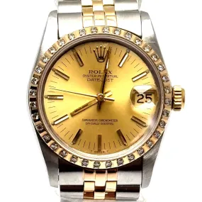 Rolex 68274 Datejust Half Gold Automatic Watch
