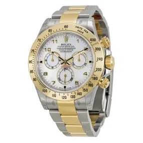 Rolex Cosmograph Daytona White Mother of Pearl Dial Stainless steel and 18K Yellow Gold Oyster Bracelet Automatic Men's Watch 116523MAO 116523-MAO