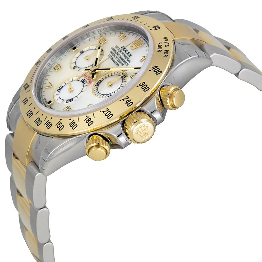 Rolex Cosmograph Daytona White Mother of Pearl Dial Stainless steel and 18K Yellow Gold Oyster Bracelet Automatic Men's Watch 116523MAO 116523-MAO