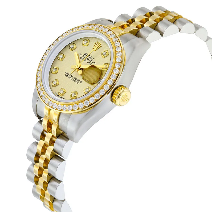 Rolex Lady Datejust 26 Ivory Sunburst Dial Stainless Steel and 18K Yellow Gold Jubilee Bracelet Automatic Watch 179383ISBDJ
