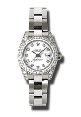 Rolex Lady Datejust 26 White Dial 18K White Gold Oyster Bracelet Automatic Watch 179159WDO