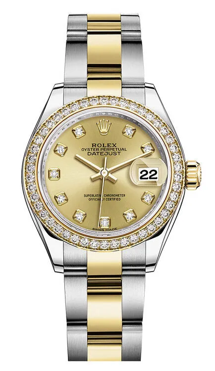 Rolex Lady Datejust Champagne Diamond Dial Automatic Watch 279383CDO