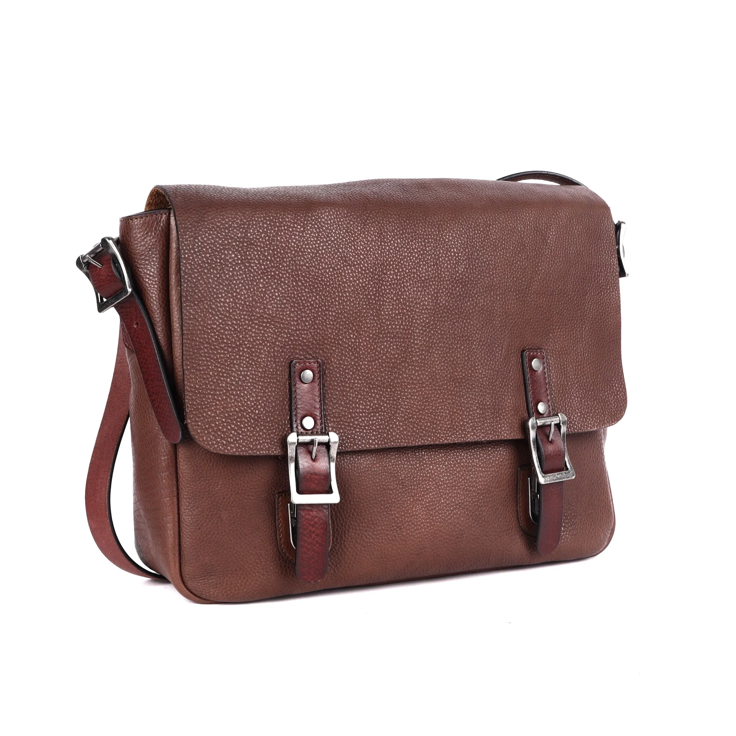 Rugged Hide Leather - Stanley Bag - Brown