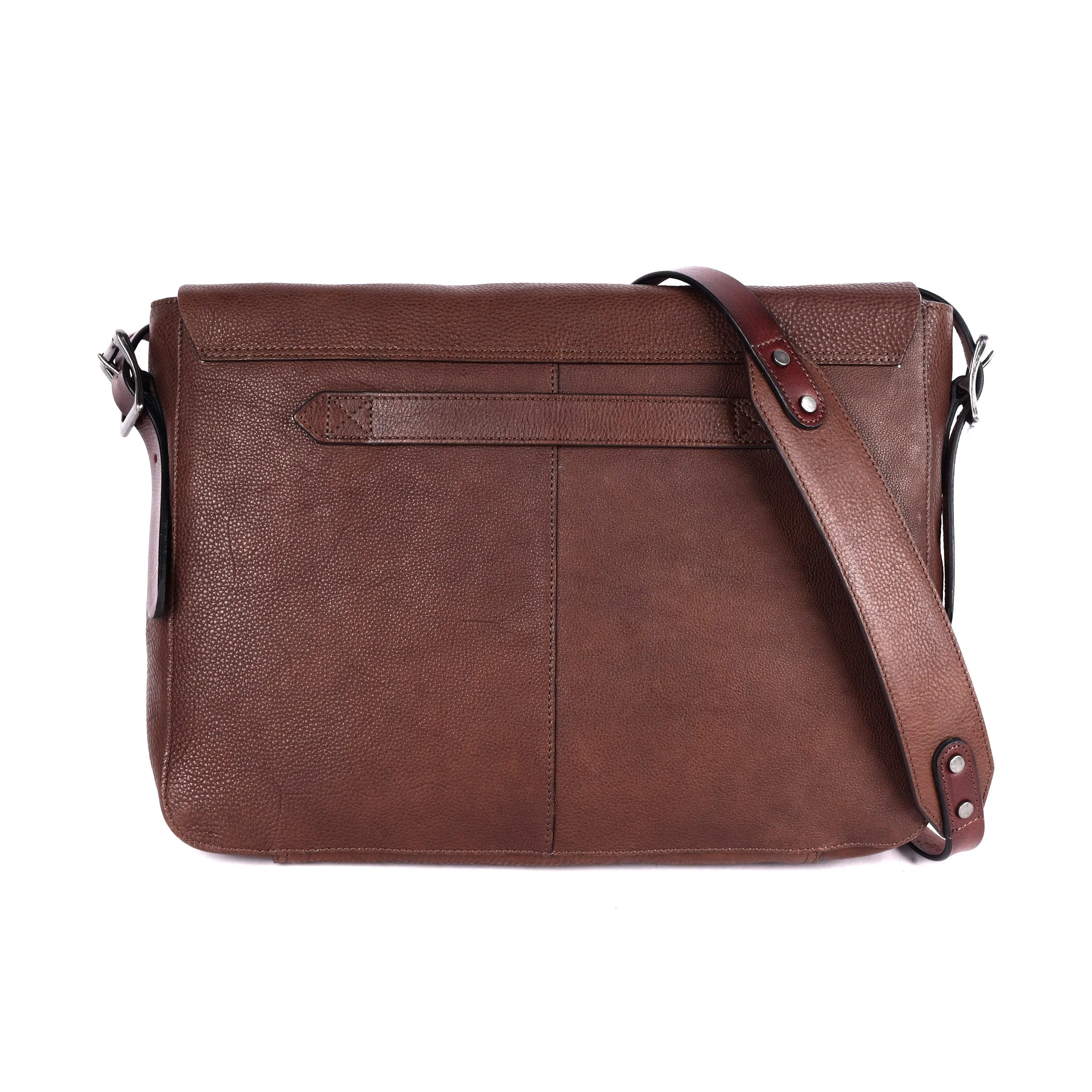 Rugged Hide Leather - Stanley Bag - Brown