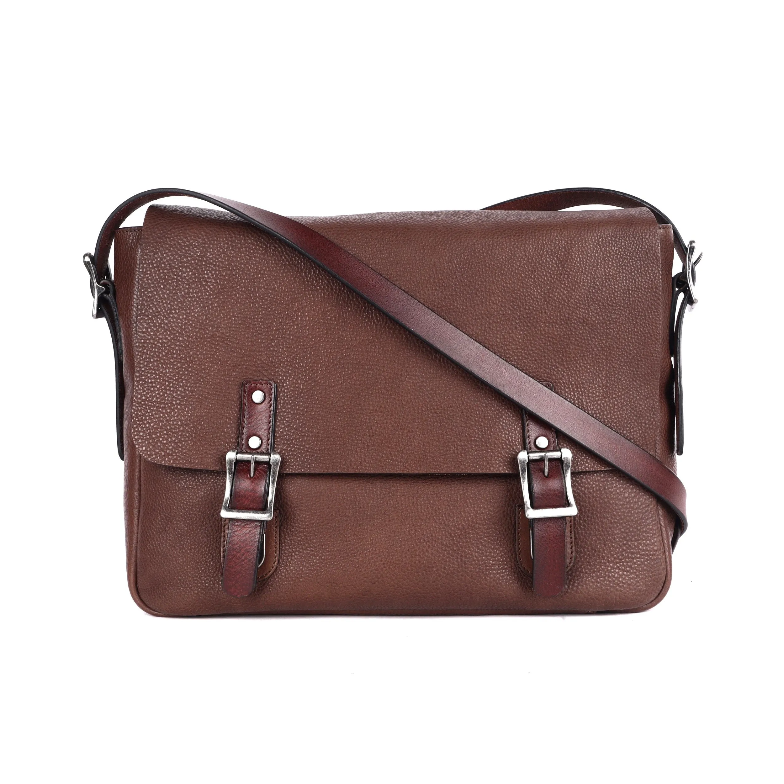 Rugged Hide Leather - Stanley Bag - Brown