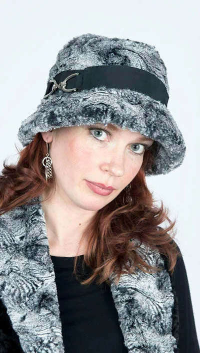 Samantha Hat Style - Minky Stripe Faux Fur (Medium Only)
