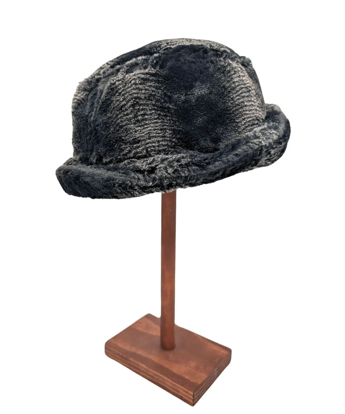 Samantha Hat Style - Minky Stripe Faux Fur (Medium Only)