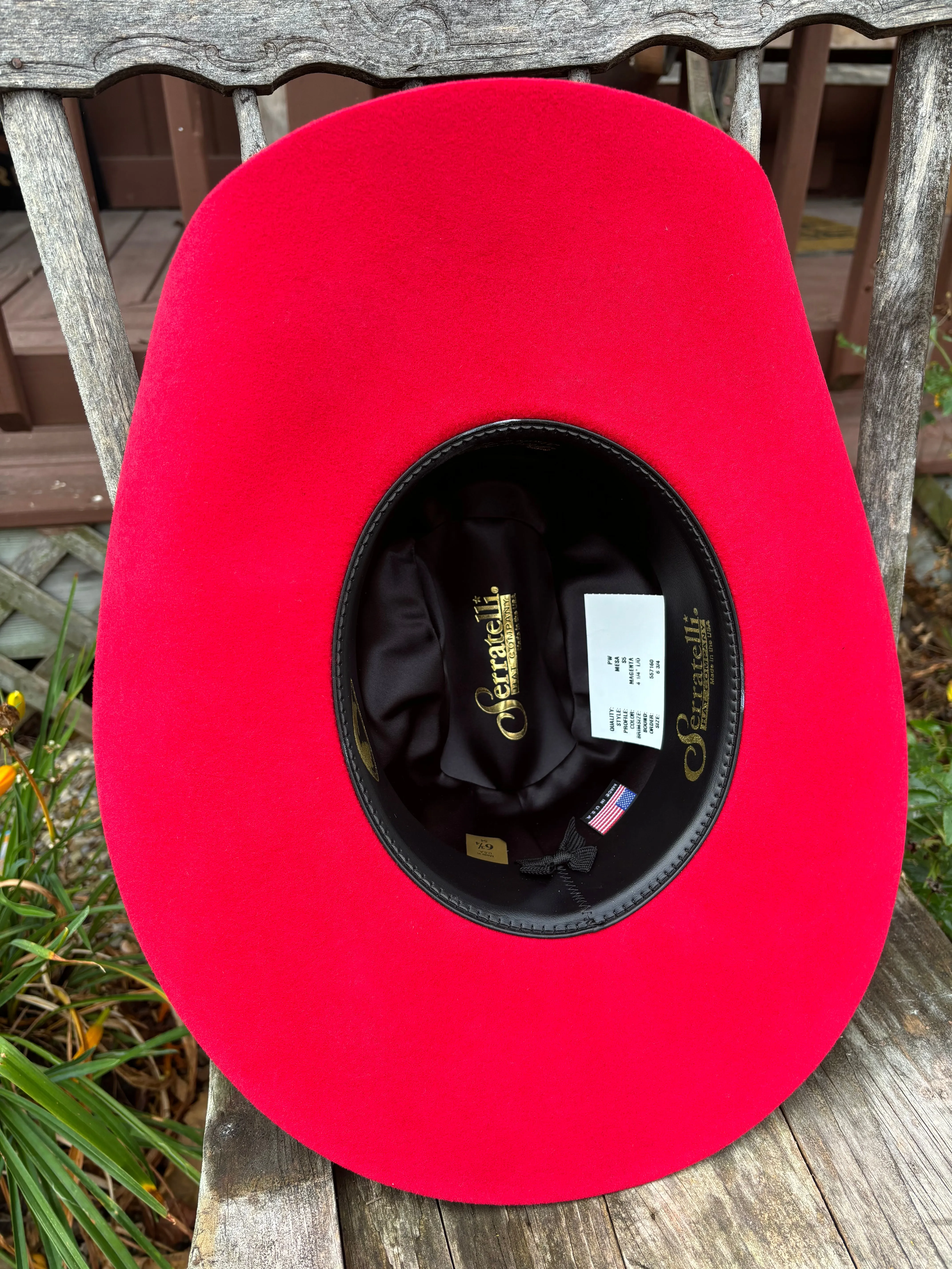 Serratelli Mesa Magenta Pure Wool Cowboy Hat