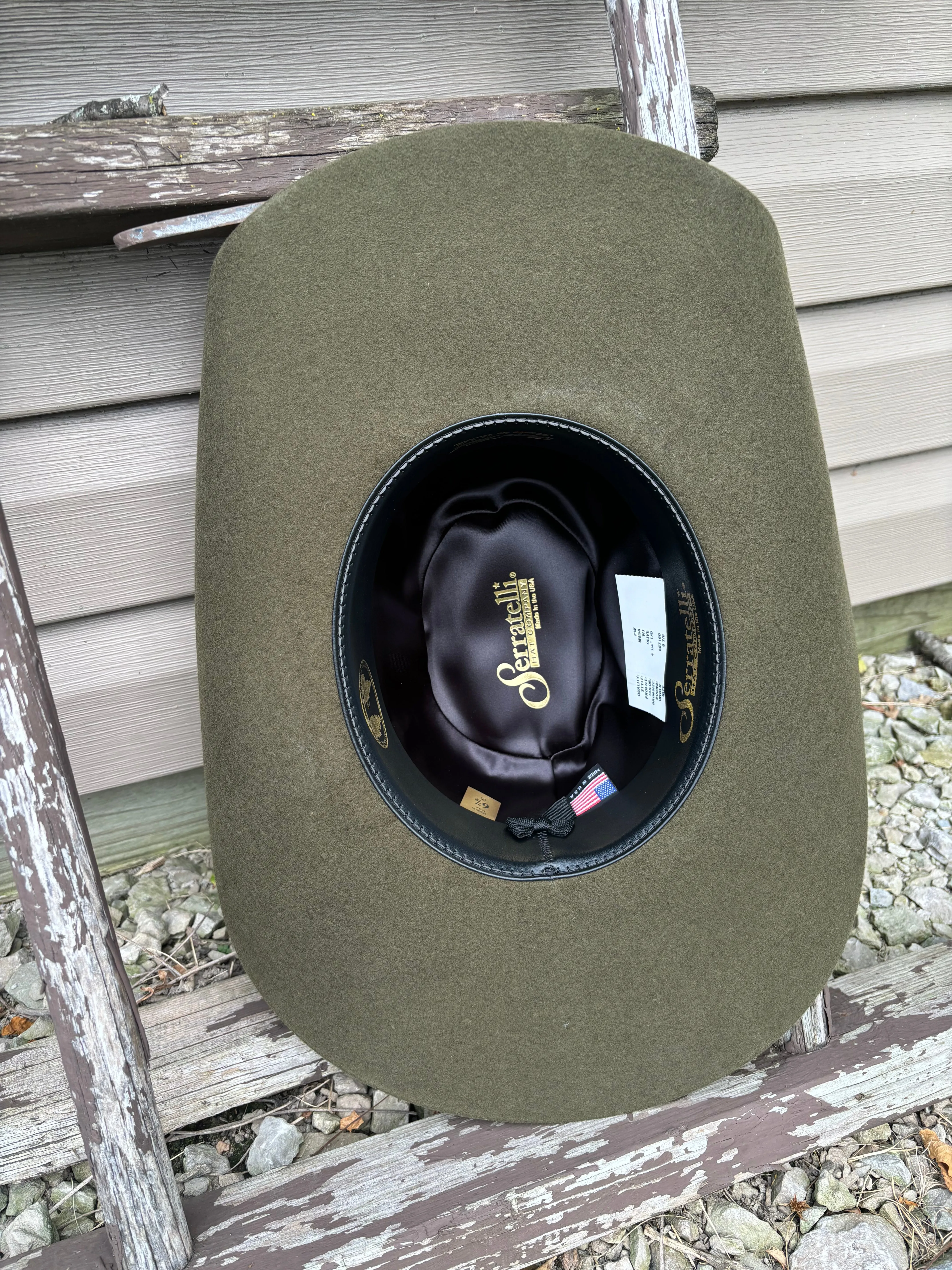 Serratelli Mesa Olive Pure Wool Cowboy Hat