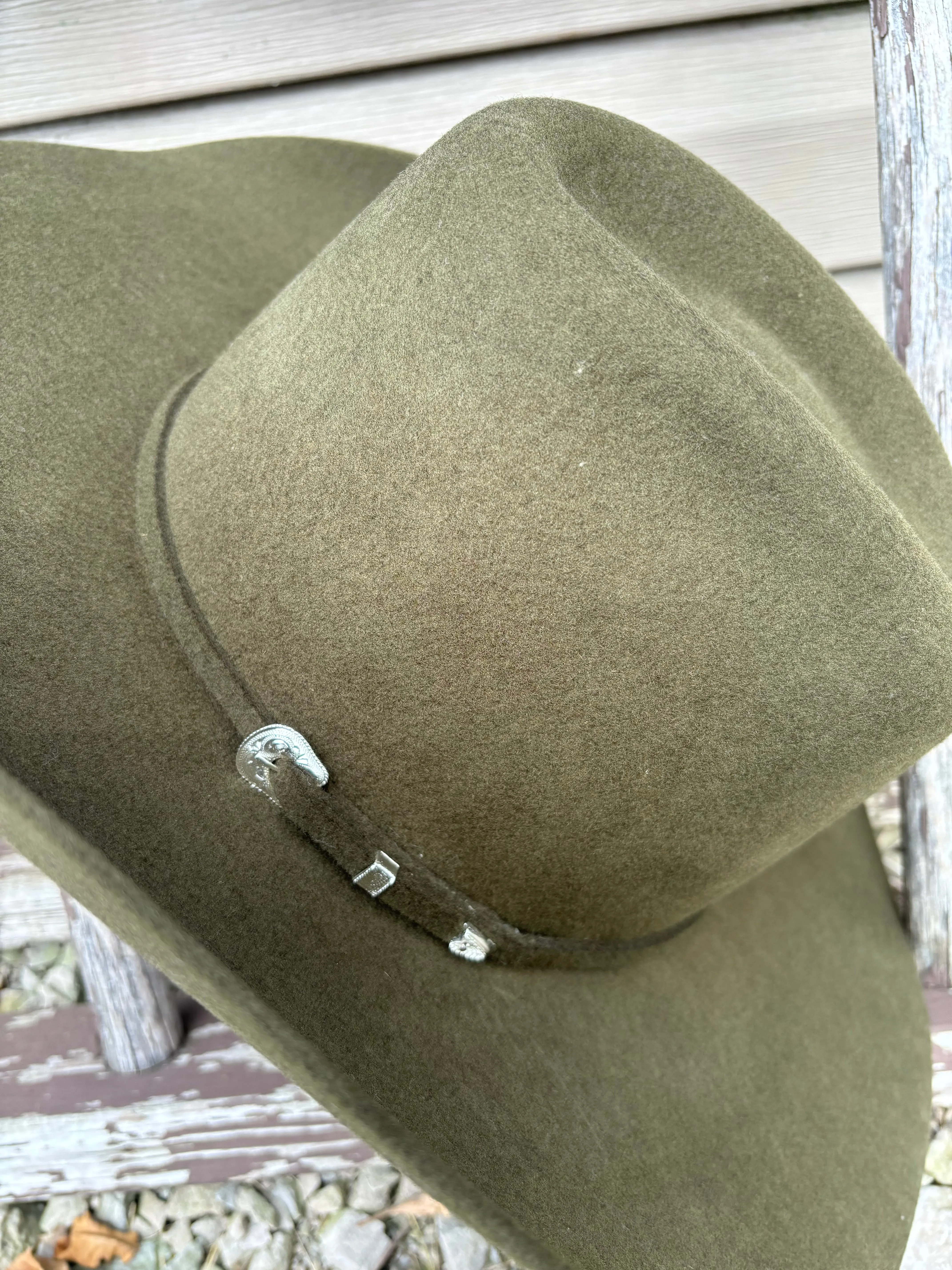Serratelli Mesa Olive Pure Wool Cowboy Hat