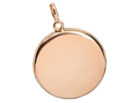 Simplicity - Round Gold Antique Locket