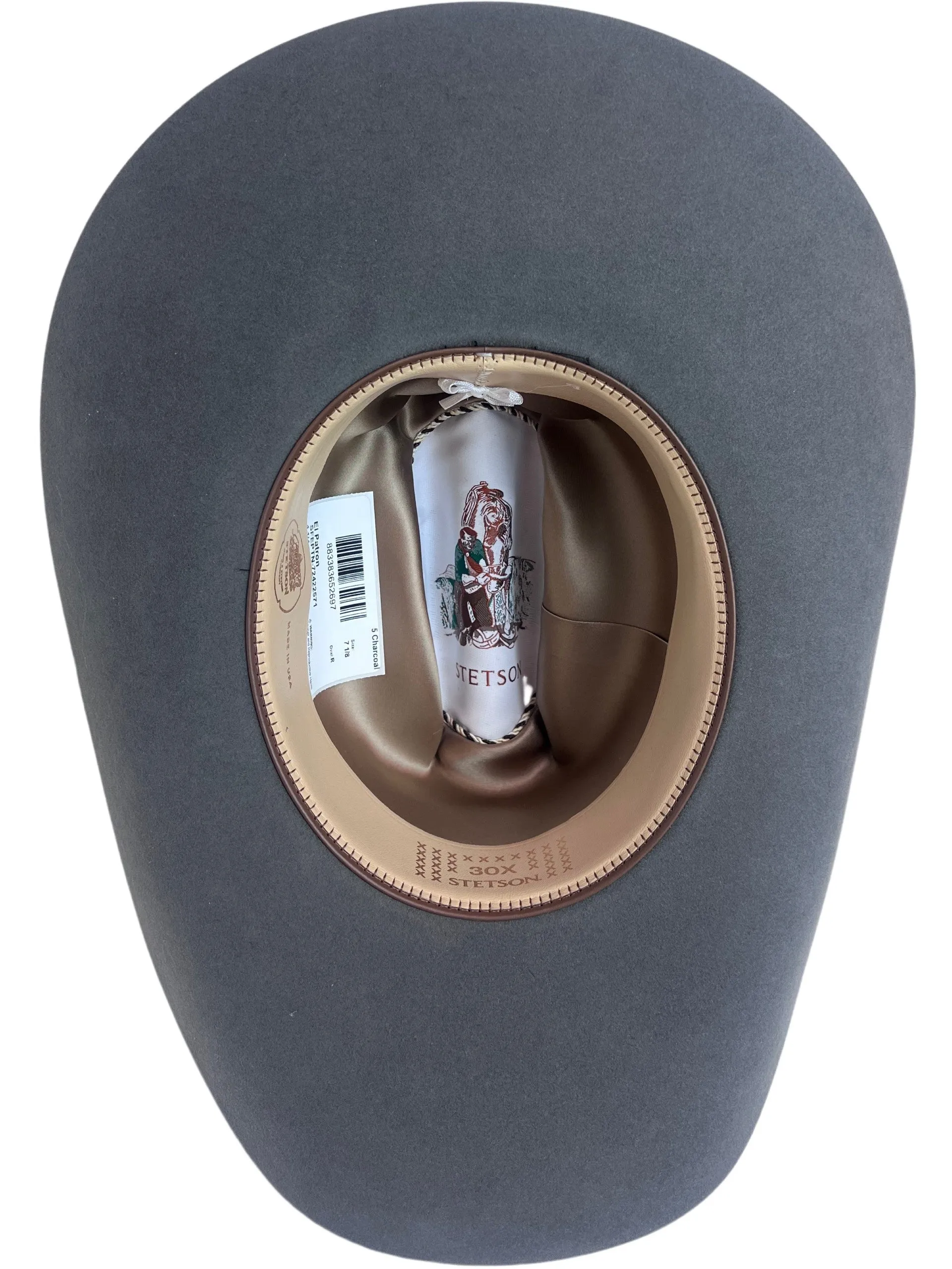 Stetson 30x El Patron Charcoal Grey
