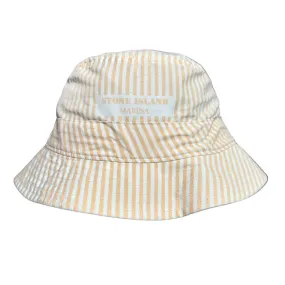 Stone Island Marina Orange Striped Bucket Hat