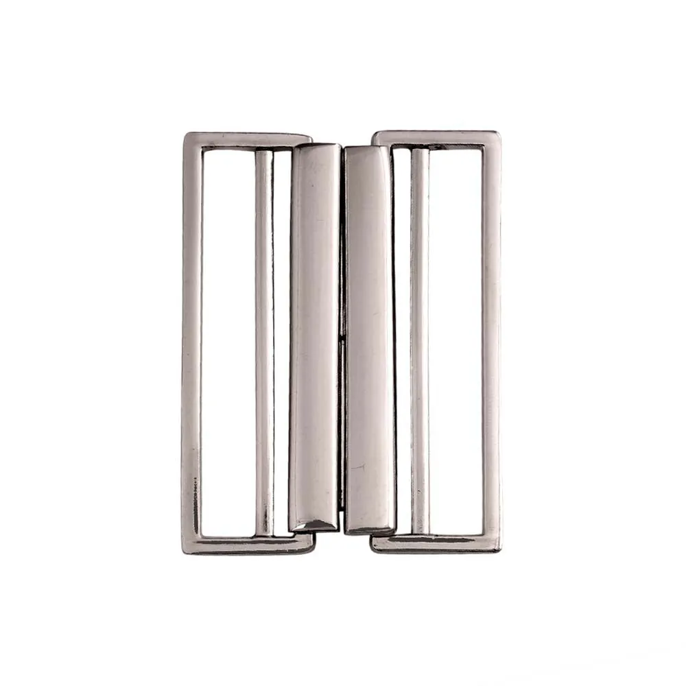 Striking Geometric Structure Shiny 2 Part Clasp Belt Buckle