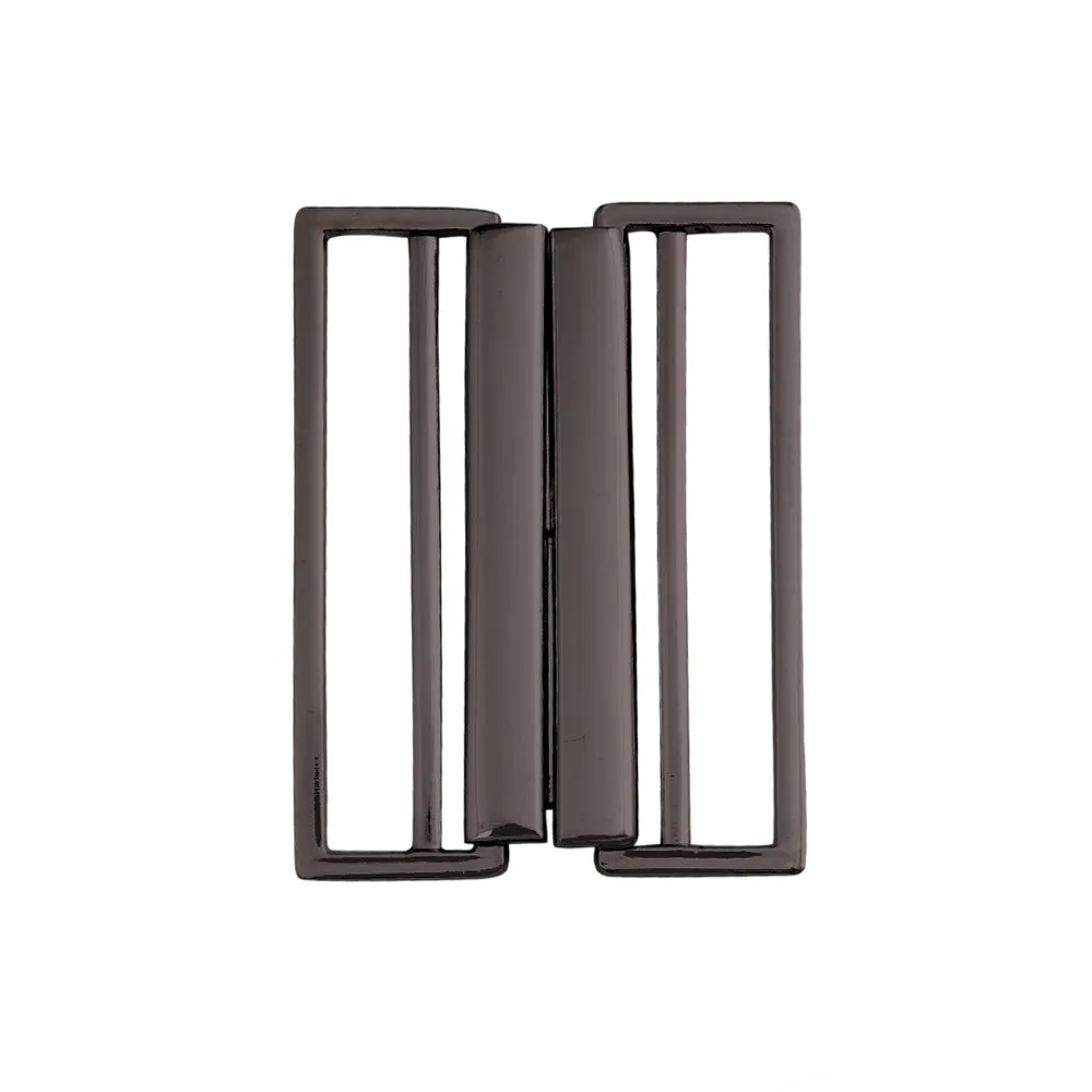 Striking Geometric Structure Shiny 2 Part Clasp Belt Buckle