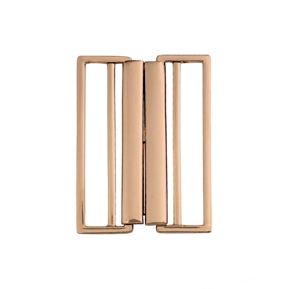 Striking Geometric Structure Shiny 2 Part Clasp Belt Buckle