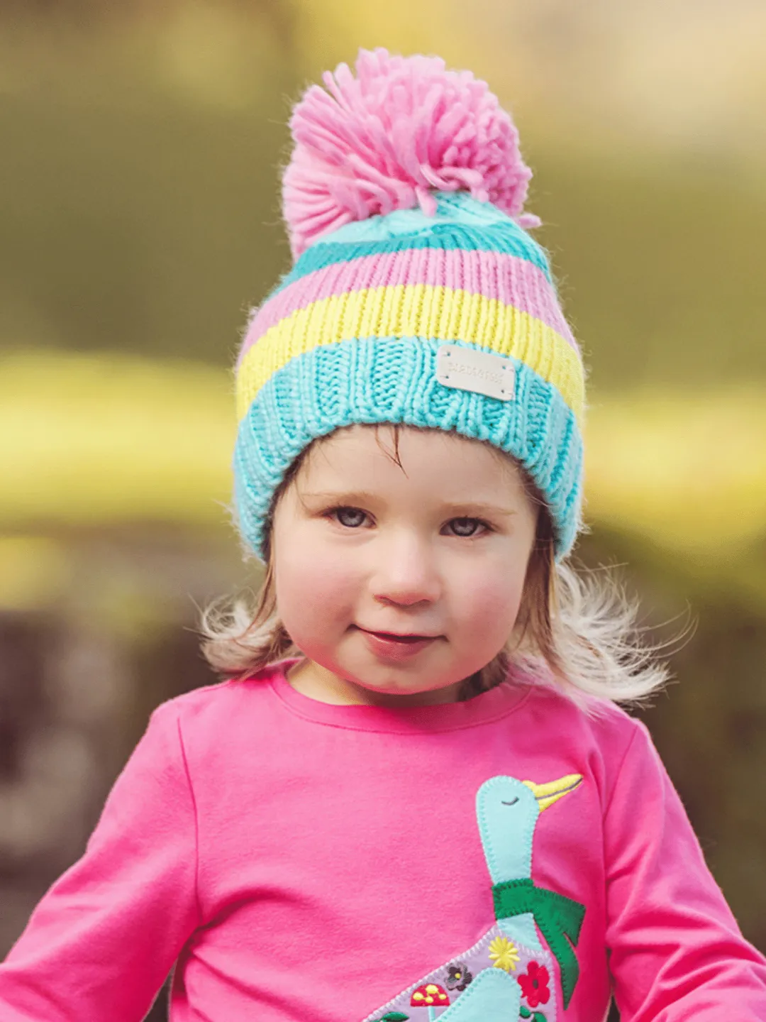 Striped Bobble Hats