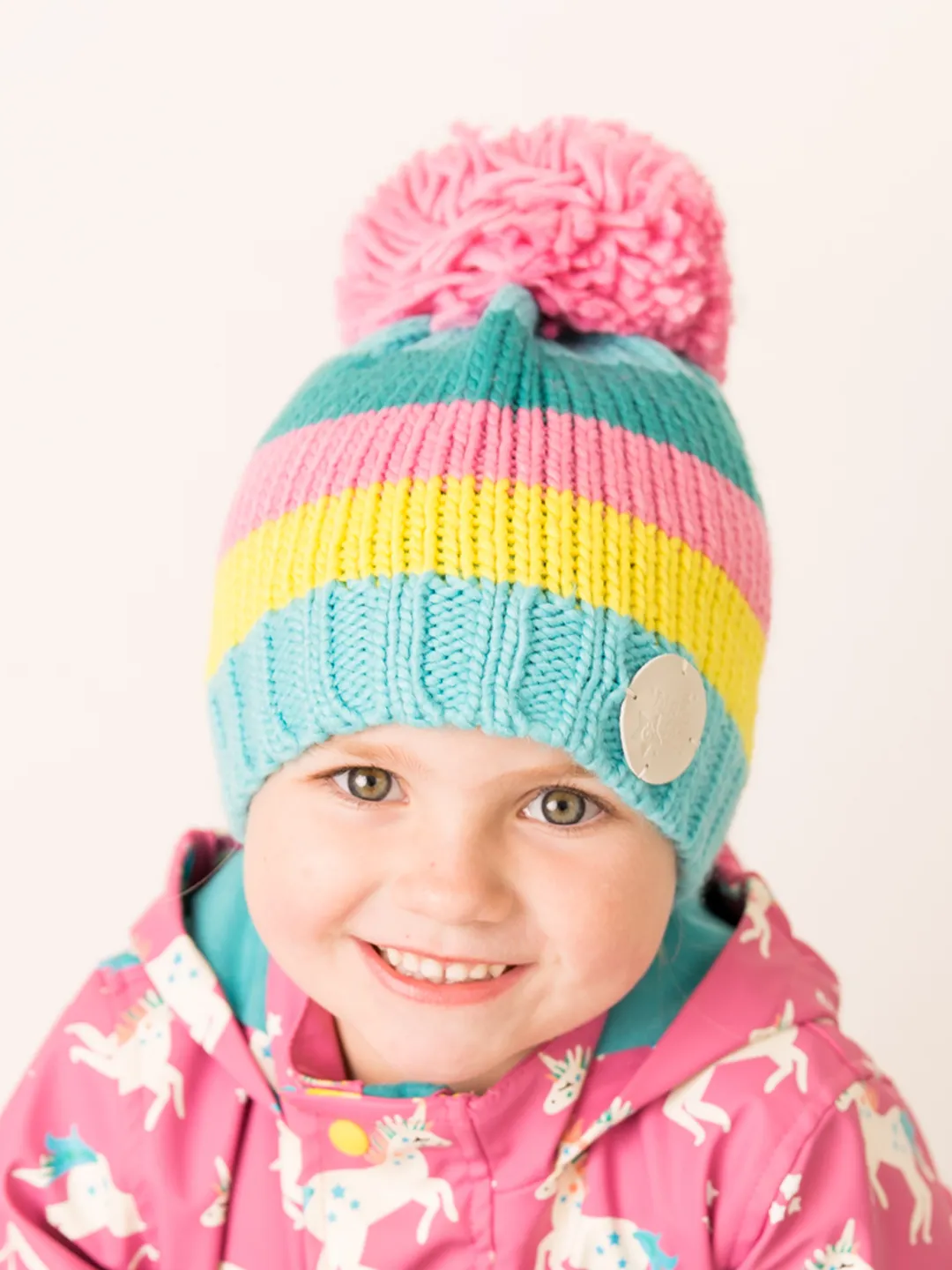 Striped Bobble Hats