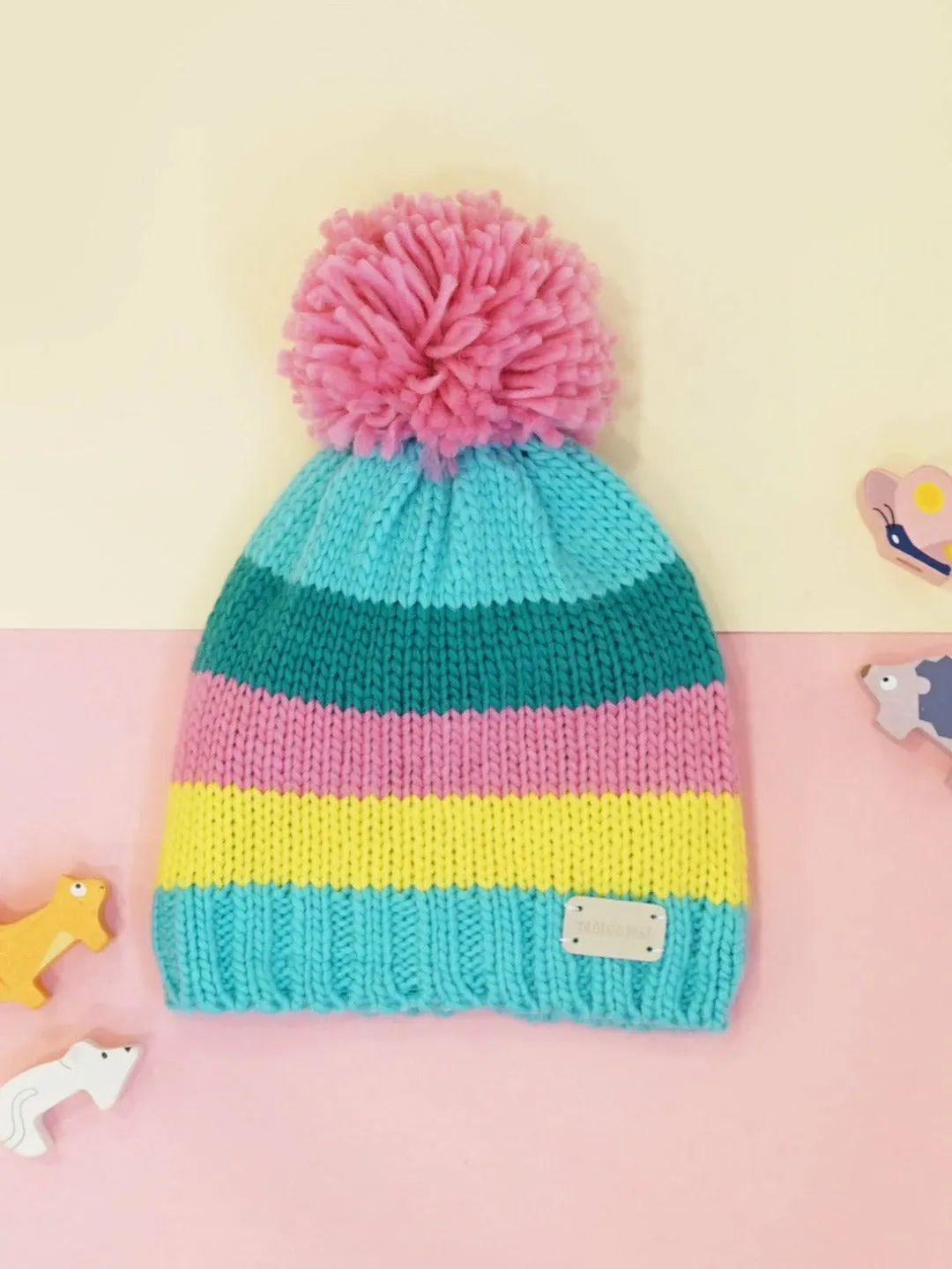 Striped Bobble Hats