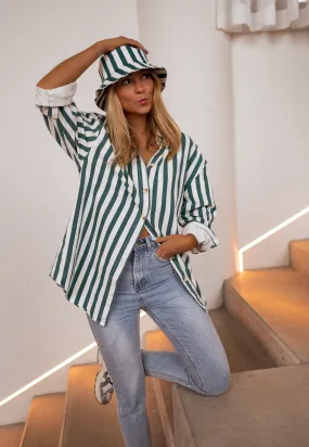 Striped Monka Bucket Hat