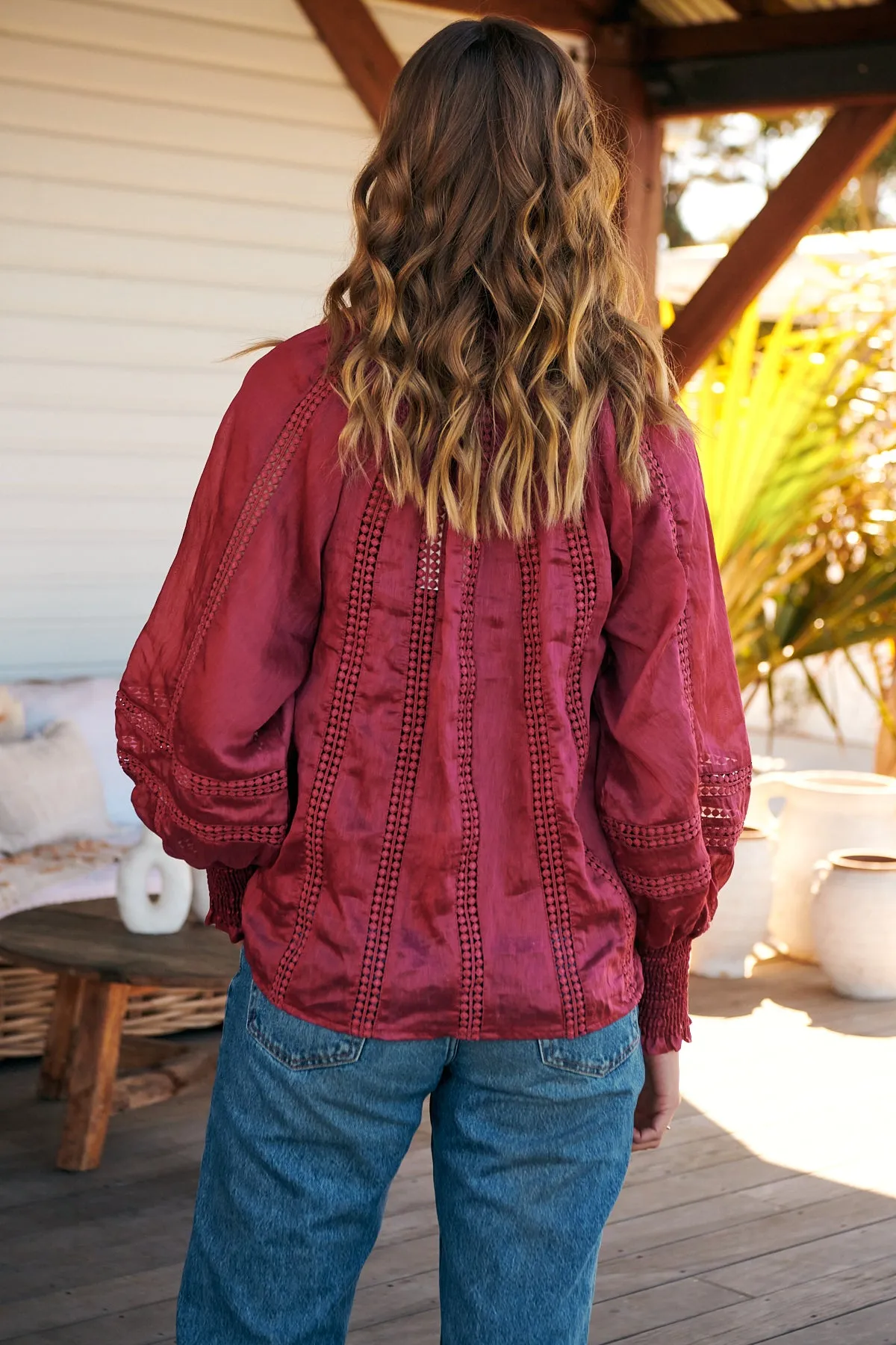 Summer Rays Blouse - Raspberry   ~ MOS the label