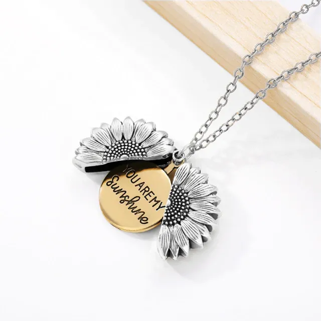 Sunflower necklace you are my sunshine