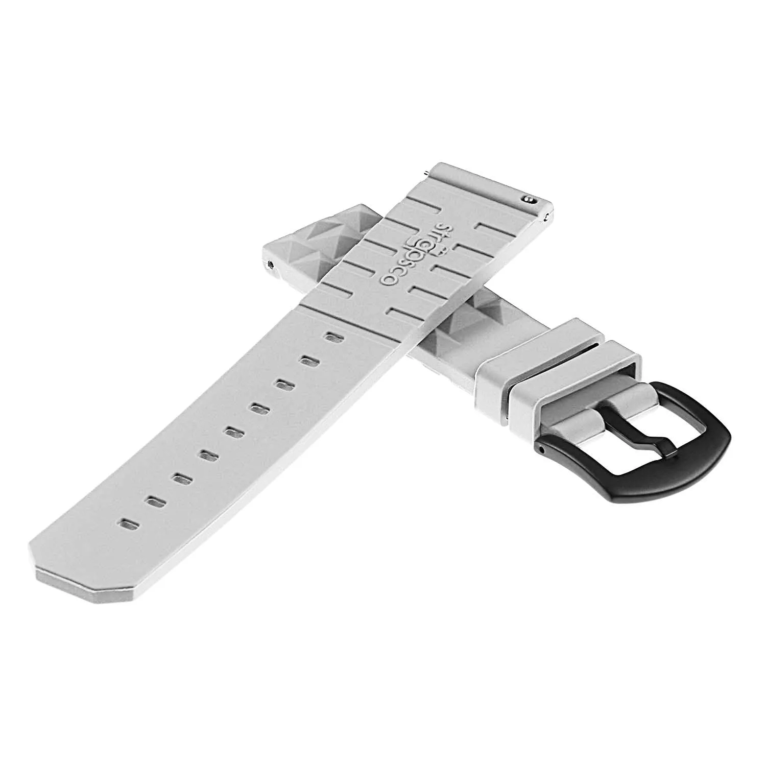Super Waffle Rubber Strap w/ Matte Black Buckle