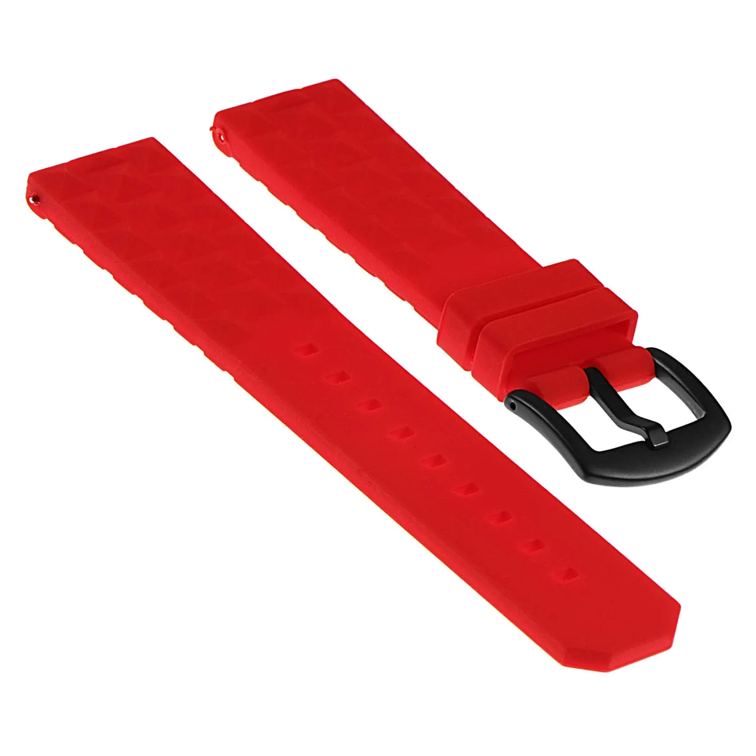 Super Waffle Rubber Strap w/ Matte Black Buckle