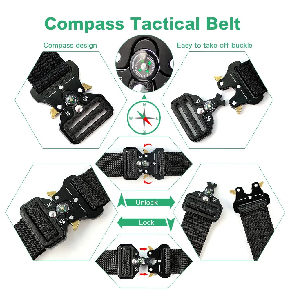 Tactical Compass Belt for Men