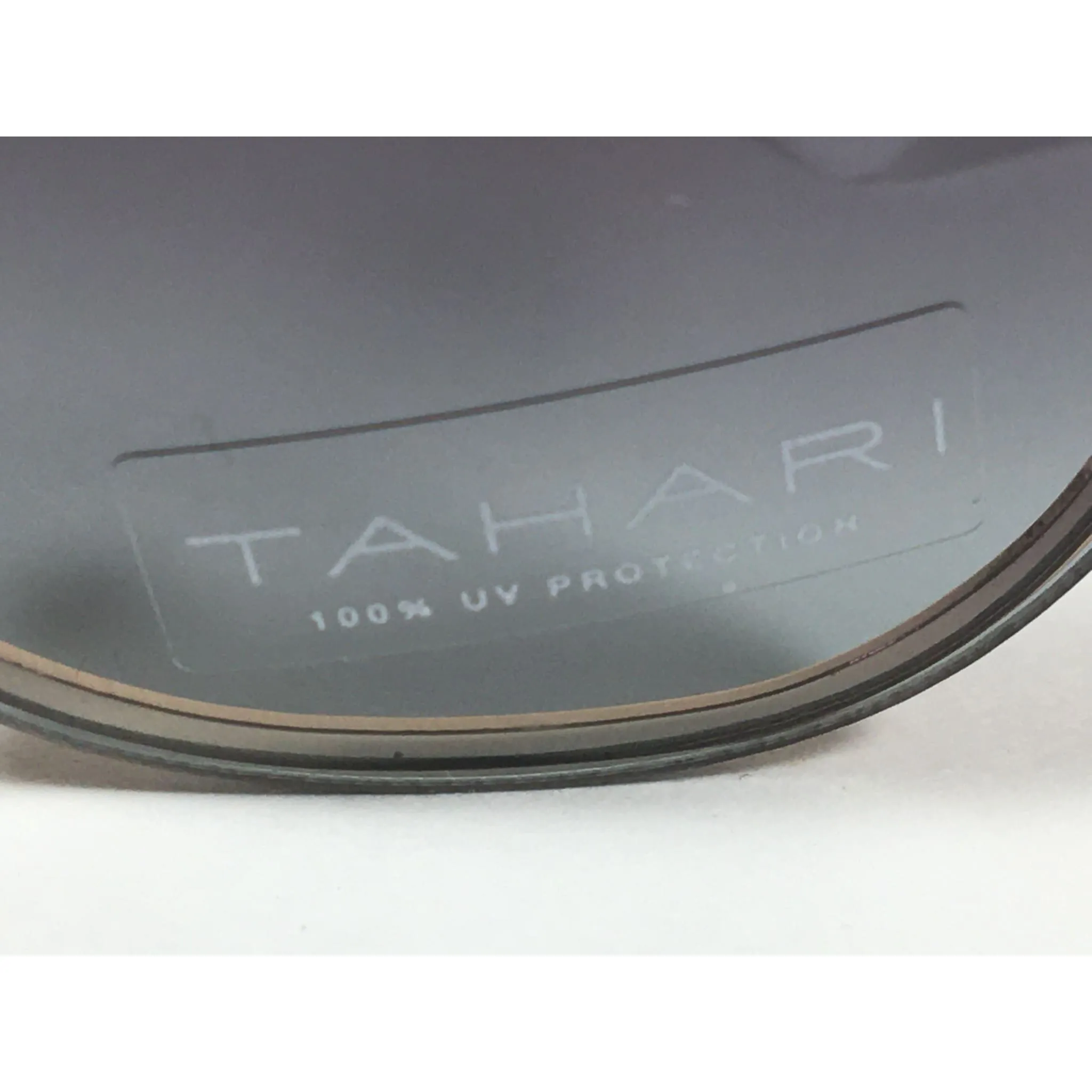 Tahari Rimless Cat Eye Sunglasses Black Gold Green Gray Gradient Lens TH652 GLDOX