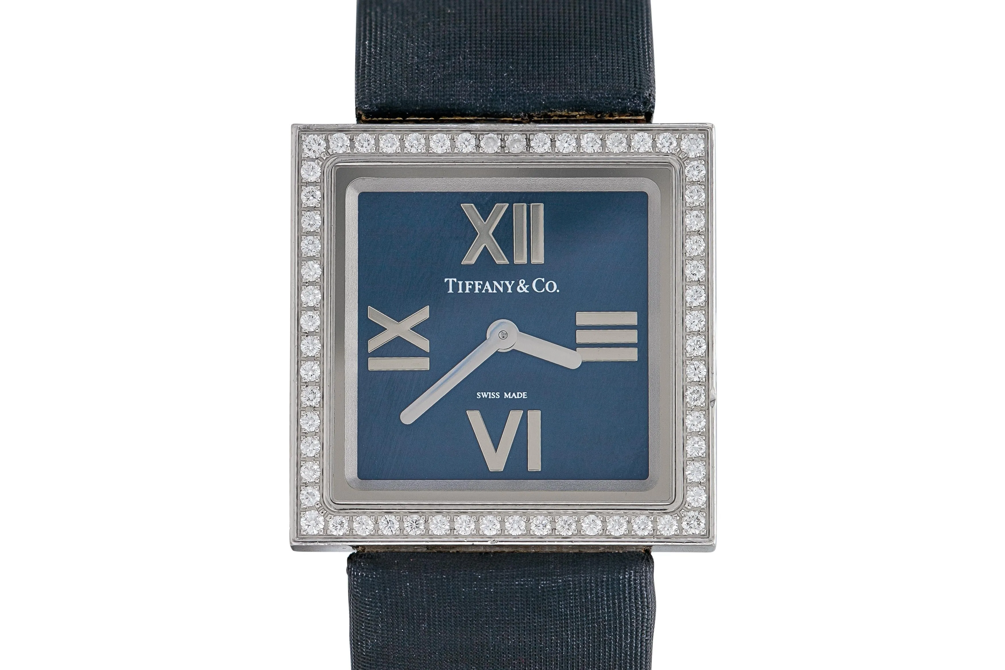 Tiffany & Co. Atlas White Gold Watch with Diamonds