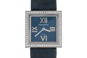 Tiffany & Co. Atlas White Gold Watch with Diamonds