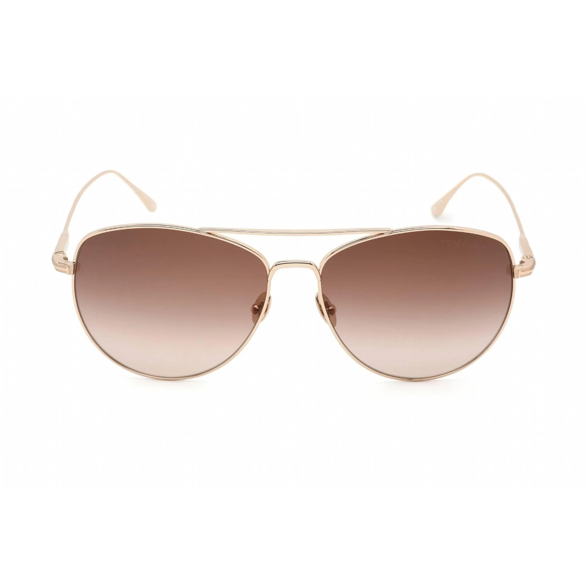 Tom Ford Men's Sunglasses - Gradient Brown Lens Plastic Aviator Frame | FT0784 28F
