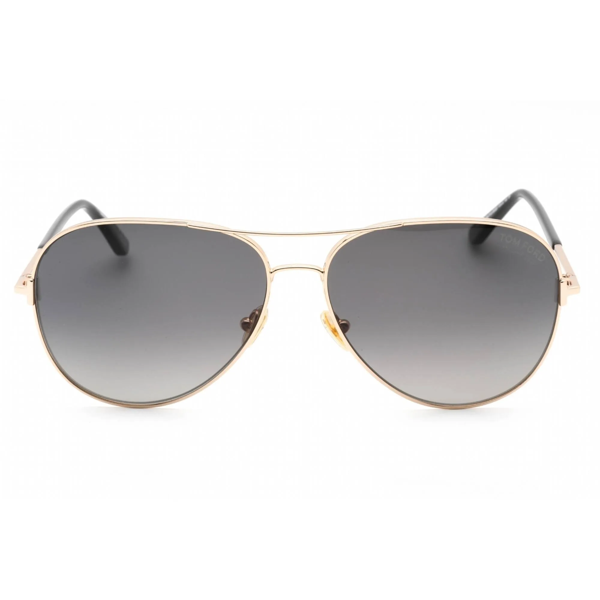 Tom Ford Unisex Sunglasses -Smoke Polarized Lens Aviator Full Rim Frame | FT0823 28D