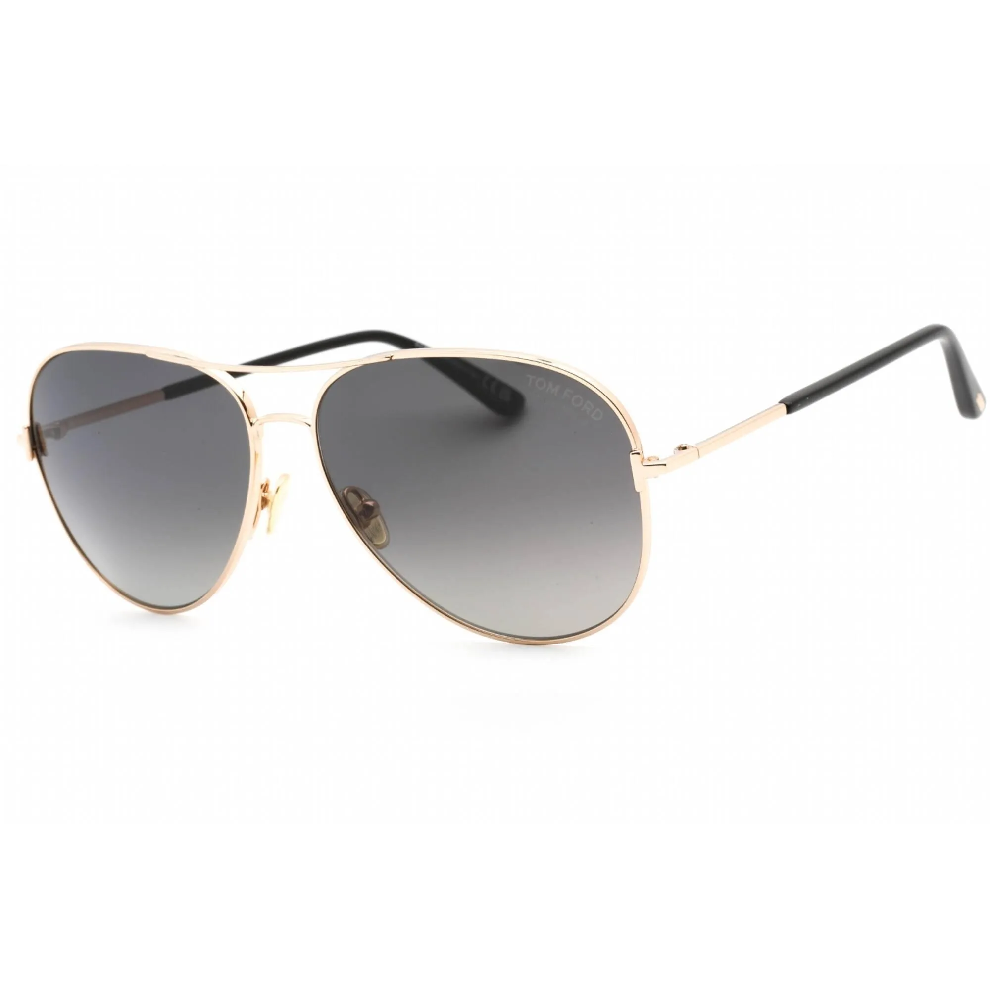 Tom Ford Unisex Sunglasses -Smoke Polarized Lens Aviator Full Rim Frame | FT0823 28D
