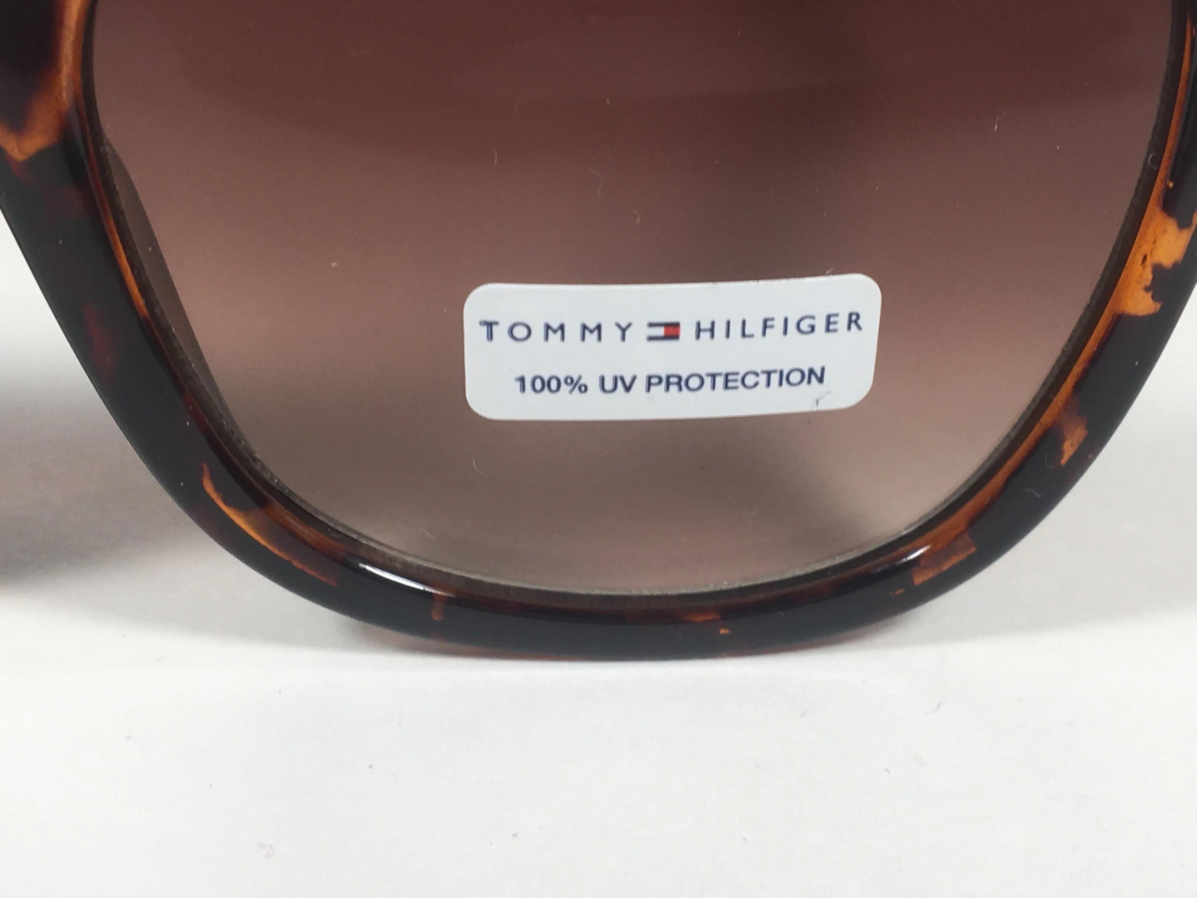 Tommy Hilfiger Clara Square Sunglasses Brown Tortoise Brown Gradient Lens CLARA WP OL363
