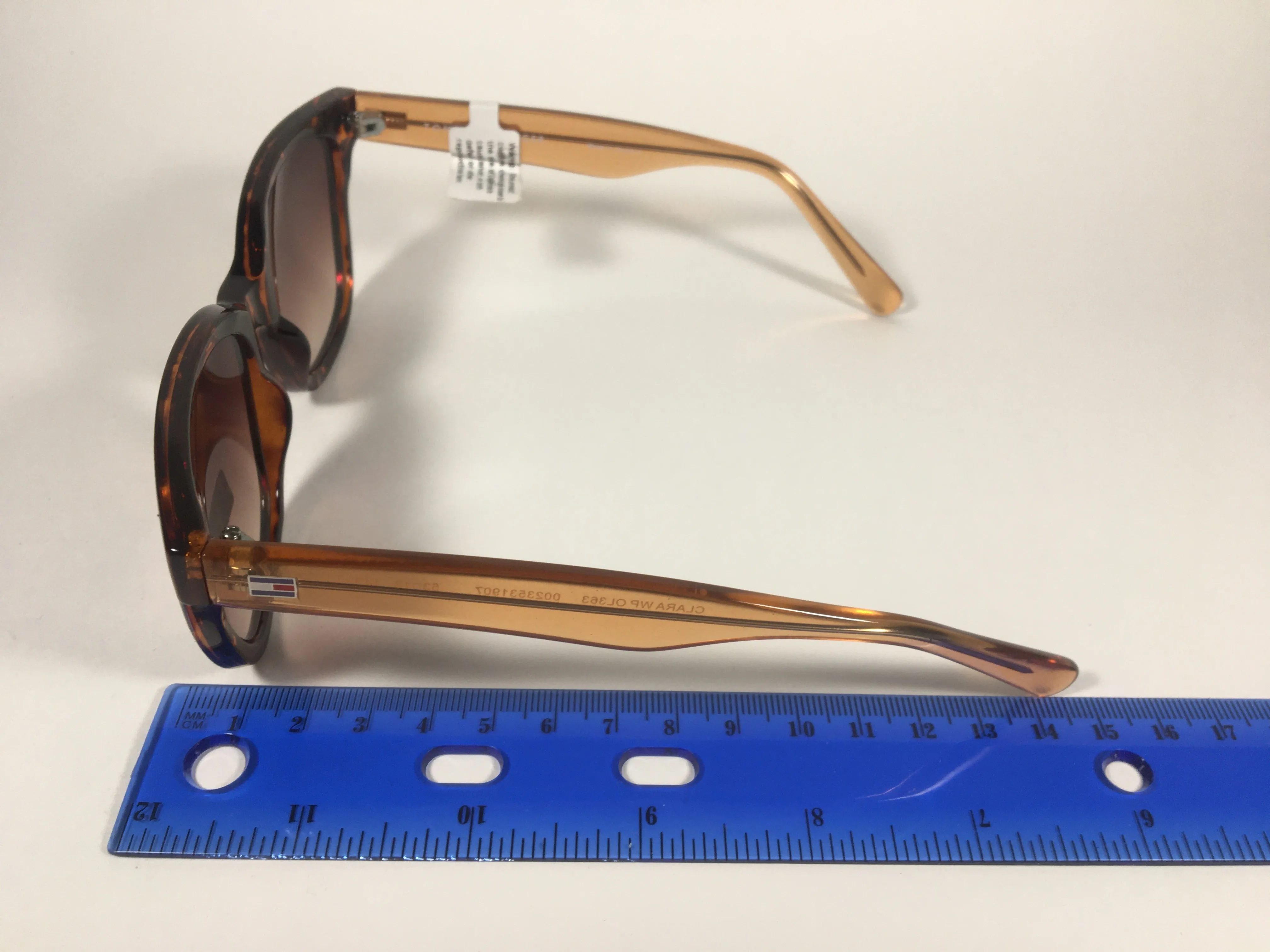 Tommy Hilfiger Clara Square Sunglasses Brown Tortoise Brown Gradient Lens CLARA WP OL363