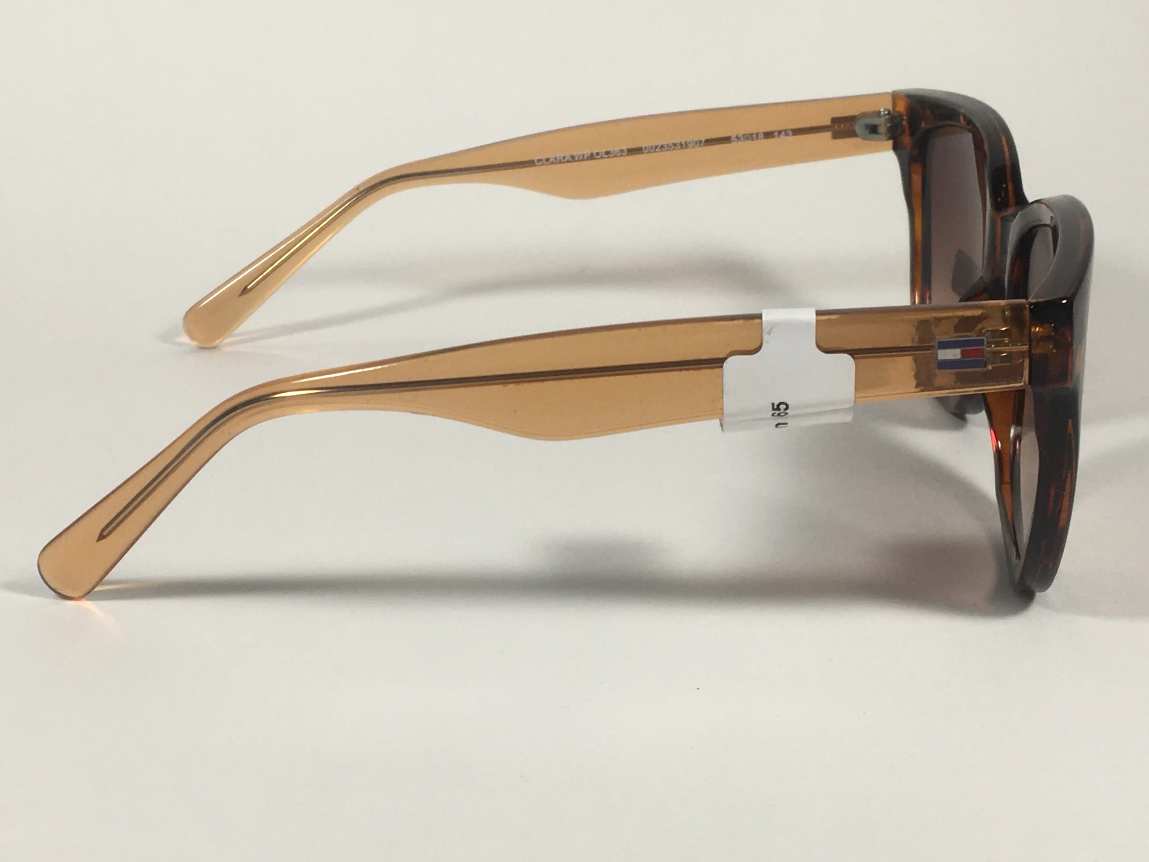 Tommy Hilfiger Clara Square Sunglasses Brown Tortoise Brown Gradient Lens CLARA WP OL363
