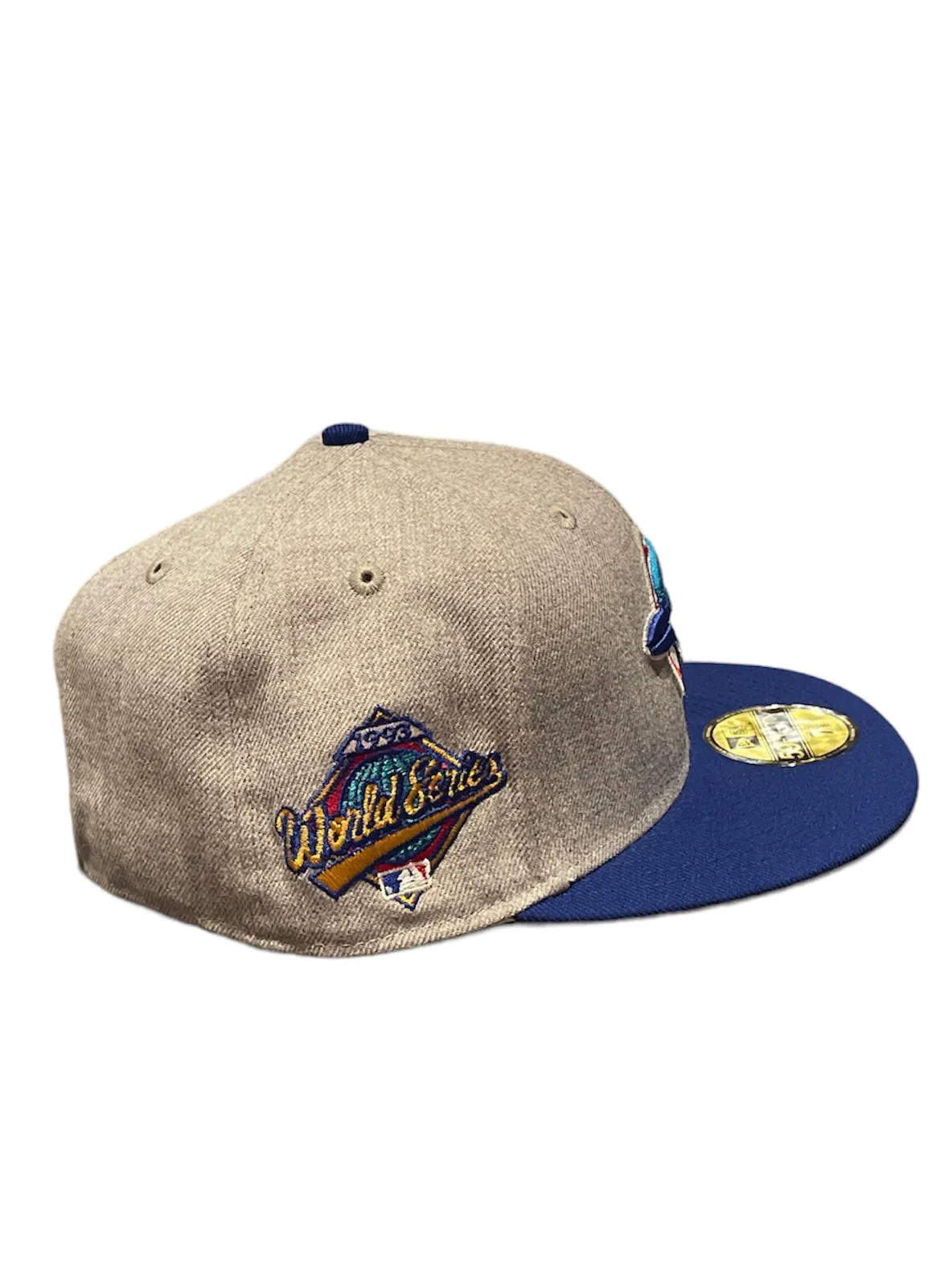 Toronto Blue Jays 1993 World Series Authentic Cooperstown Collection 59FIFTY Fitted Hat - Gray/Royal