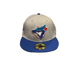 Toronto Blue Jays 1993 World Series Authentic Cooperstown Collection 59FIFTY Fitted Hat - Gray/Royal
