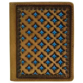 Trenditions Justin Men's Front Pocket Bifold Diamond Tool Wallet