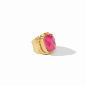 Tudor Statement Ring - Iridescent Raspberry