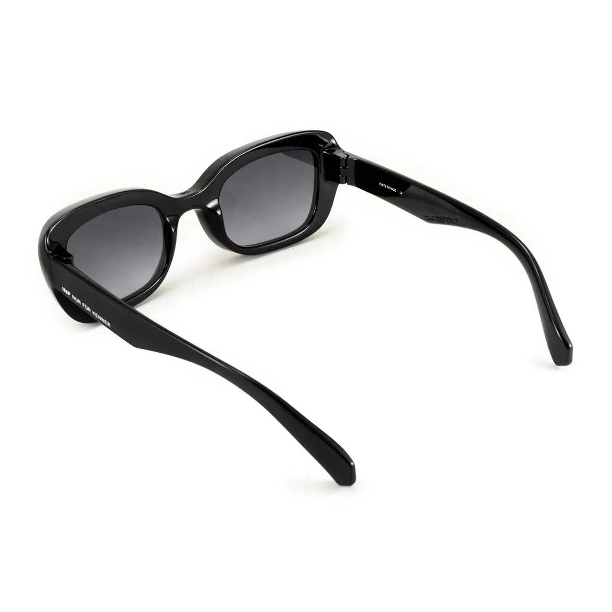 Turin - Black Shiny - Grey Gradient Lens