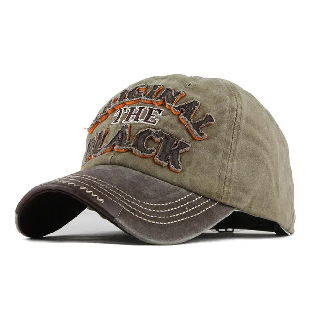 Unisex Retro Casual Washable Snapback Cotton Baseball Caps
