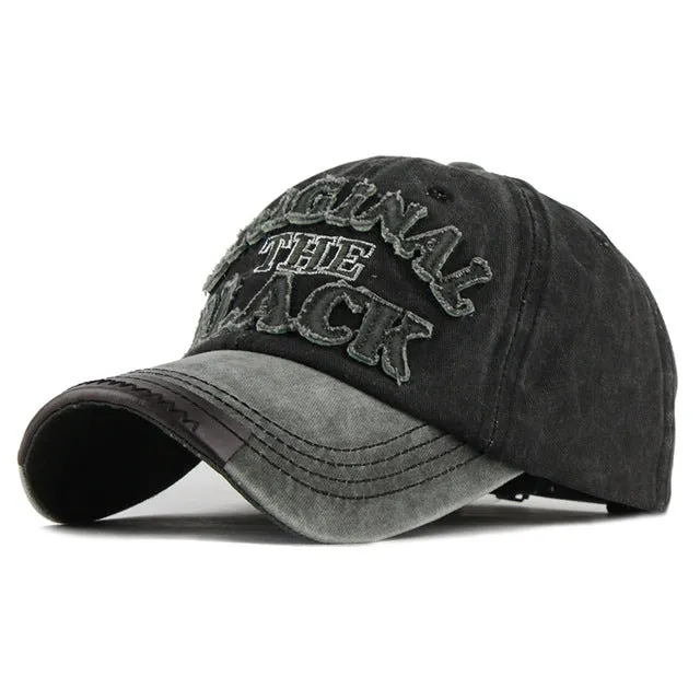 Unisex Retro Casual Washable Snapback Cotton Baseball Caps