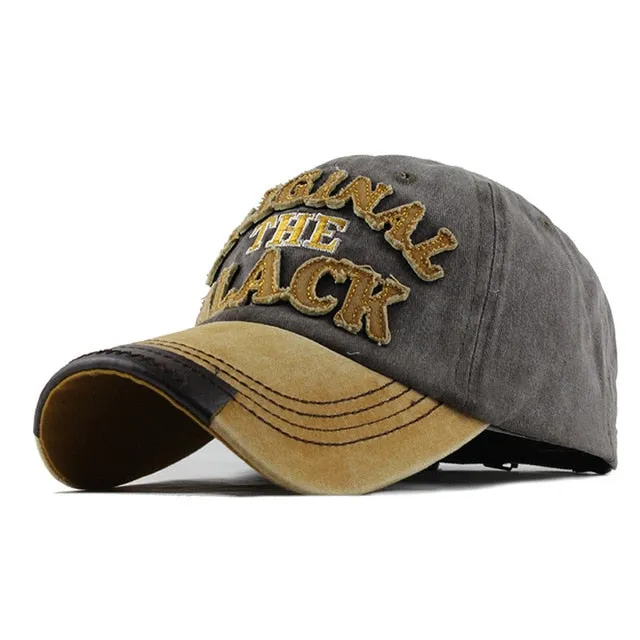 Unisex Retro Casual Washable Snapback Cotton Baseball Caps