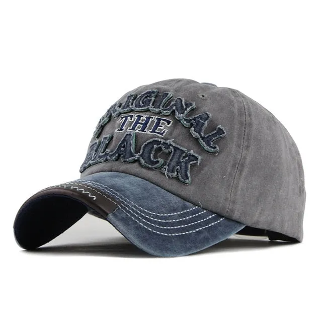 Unisex Retro Casual Washable Snapback Cotton Baseball Caps