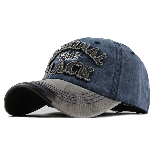 Unisex Retro Casual Washable Snapback Cotton Baseball Caps