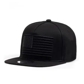 USA Flag Embroidery Baseball Cap / Unisex Snapbacks Caps in Rock Style